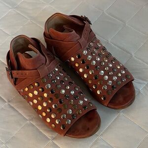 Free People Studded Brown Sandals